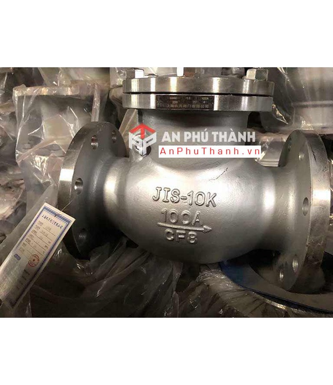 Van 1 Chiều Lá Lật Mặt Bích Inox JIS 10K | DN50 – DN300