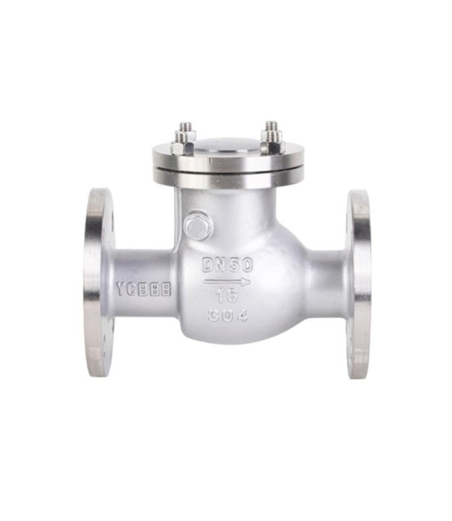 Van 1 Chiều Lá Lật Mặt Bích Inox PN16
