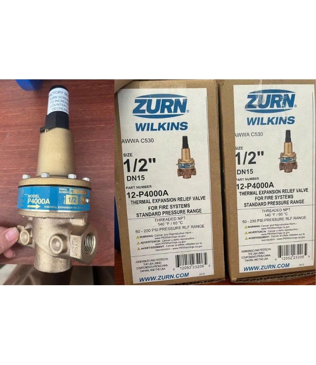 Van giảm áp Zurn P4000A – Bảo vệ vỏ bơm chữa cháy