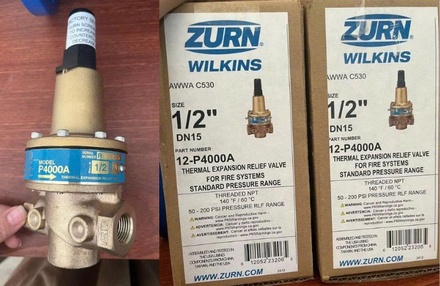 Van giảm áp Zurn P4000A – Bảo vệ vỏ bơm chữa cháy