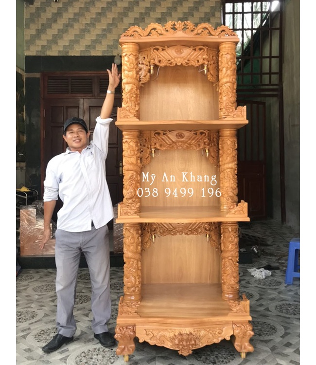 Bàn thờ Thần Tài Ông Địa 3 tầng tại TP HCM