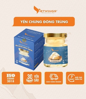 Yến chưng đông trùng Vietwings hũ 70ml