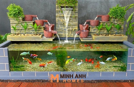 Vách ngăn hồ cá Mica