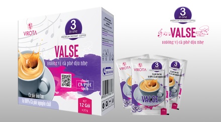 Cà phê hoà tan 3 in 1 Valse Virota Café vị dịu nhẹ