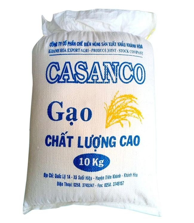 Gạo Casanco hương lúa túi 10kg