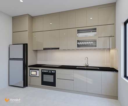 Tủ bếp nhựa cánh Acrylic AC20