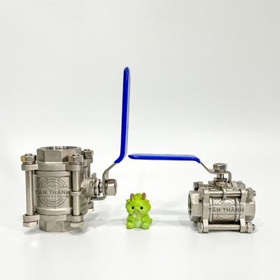 Van bi inox 304 3 thân nối ren DR