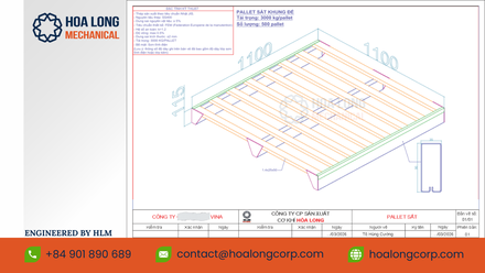 PALLET SẮT HLM – GIẢI PHÁP LƯU TRỮ HÀNG HÓA BỀN BỈ & TỐI ƯU KHO