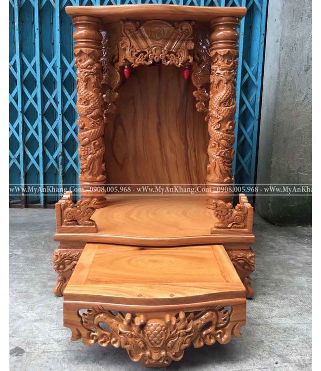 Bàn thờ Thần Tài Ông Địa gỗ gõ đỏ tại TP HCM