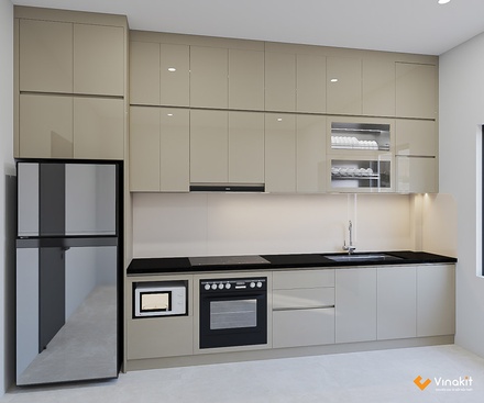 Tủ bếp nhựa cánh Acrylic AC20