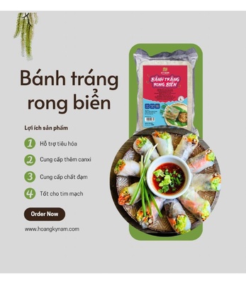 Bánh tráng rong biển Kỳ Nam