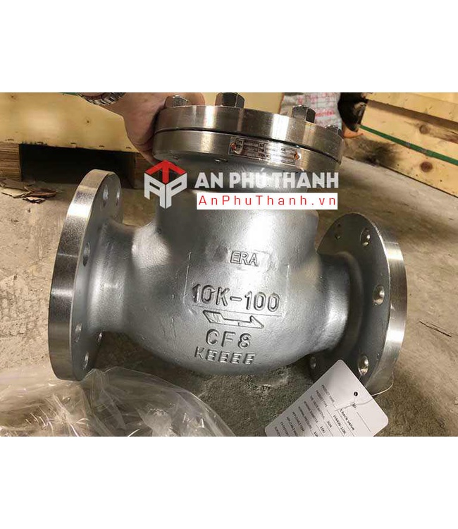 Van 1 Chiều Lá Lật Mặt Bích Inox JIS 10K | DN50 – DN300