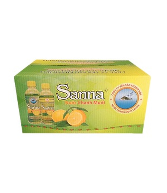 Nước chanh muối Sanna, thùng 24 chai 