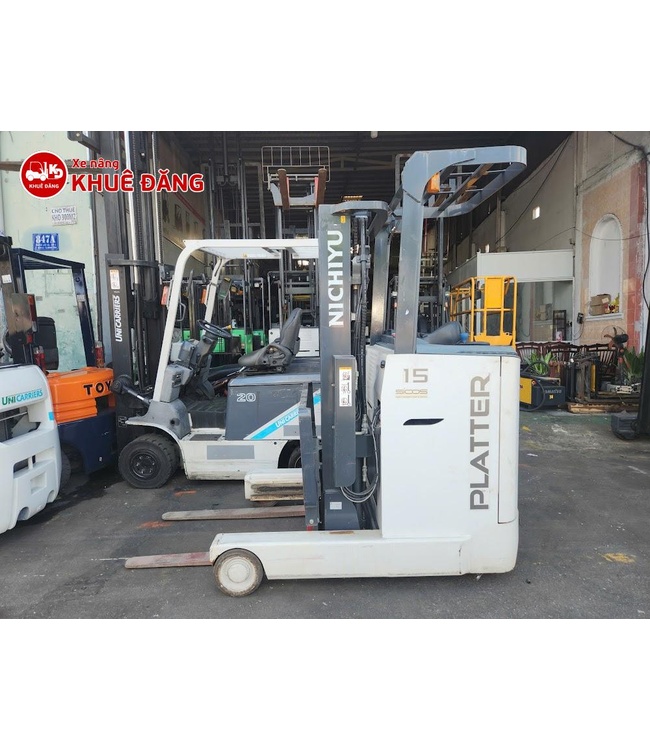 Xe nâng điện đứng lái 1.5 tấn nâng cao 4m3