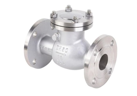 Van 1 Chiều Lá Lật Mặt Bích Inox PN16