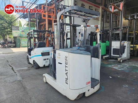 Xe nâng điện đứng lái 1.5 tấn nâng cao 4m3