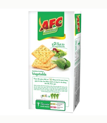 Bánh cracker vị rau AFC Dinh Dưỡng hộp 200g