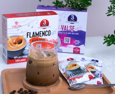 Cà phê hoà tan 3 in 1 Flamenco Virota Café vị đậm đà