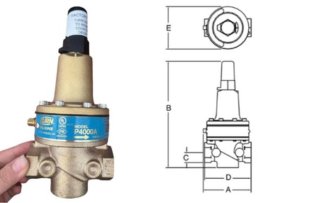 Van giảm áp Zurn P4000A – Bảo vệ vỏ bơm chữa cháy