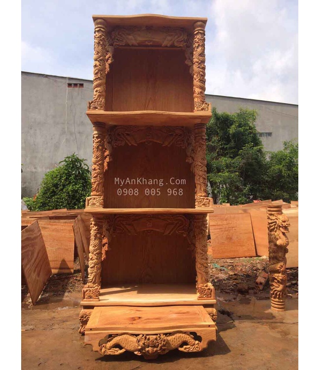 Bàn thờ Thần Tài Ông Địa 3 tầng tại TP HCM