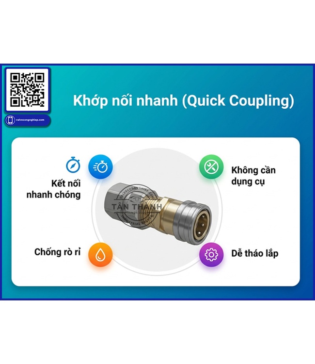 Ưu Điểm Khi Dùng Khớp Nối Nhanh Trong Hệ Thống Van Công Nghiệp