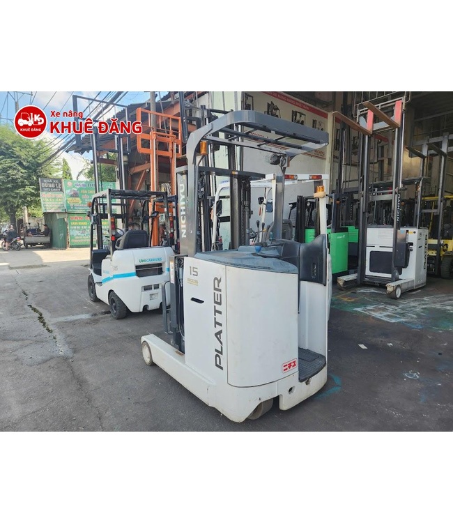 Xe nâng điện đứng lái 1.5 tấn nâng cao 4m3