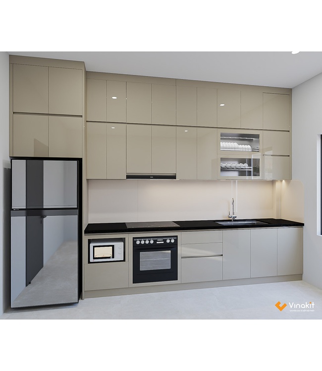 Tủ bếp nhựa cánh Acrylic AC20