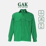 Áo đồng phục công nhân kaki chéo 2-1 may đẹp giá tốt