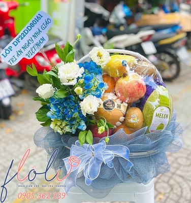 Giỏ trái cây tặng Thầy Cô nhân ngày 20/11 đẹp và ý nghĩa
